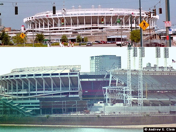 Riverfront Stadium composite